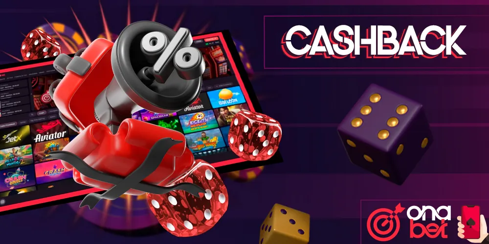 Receba cashback no site do cassino.